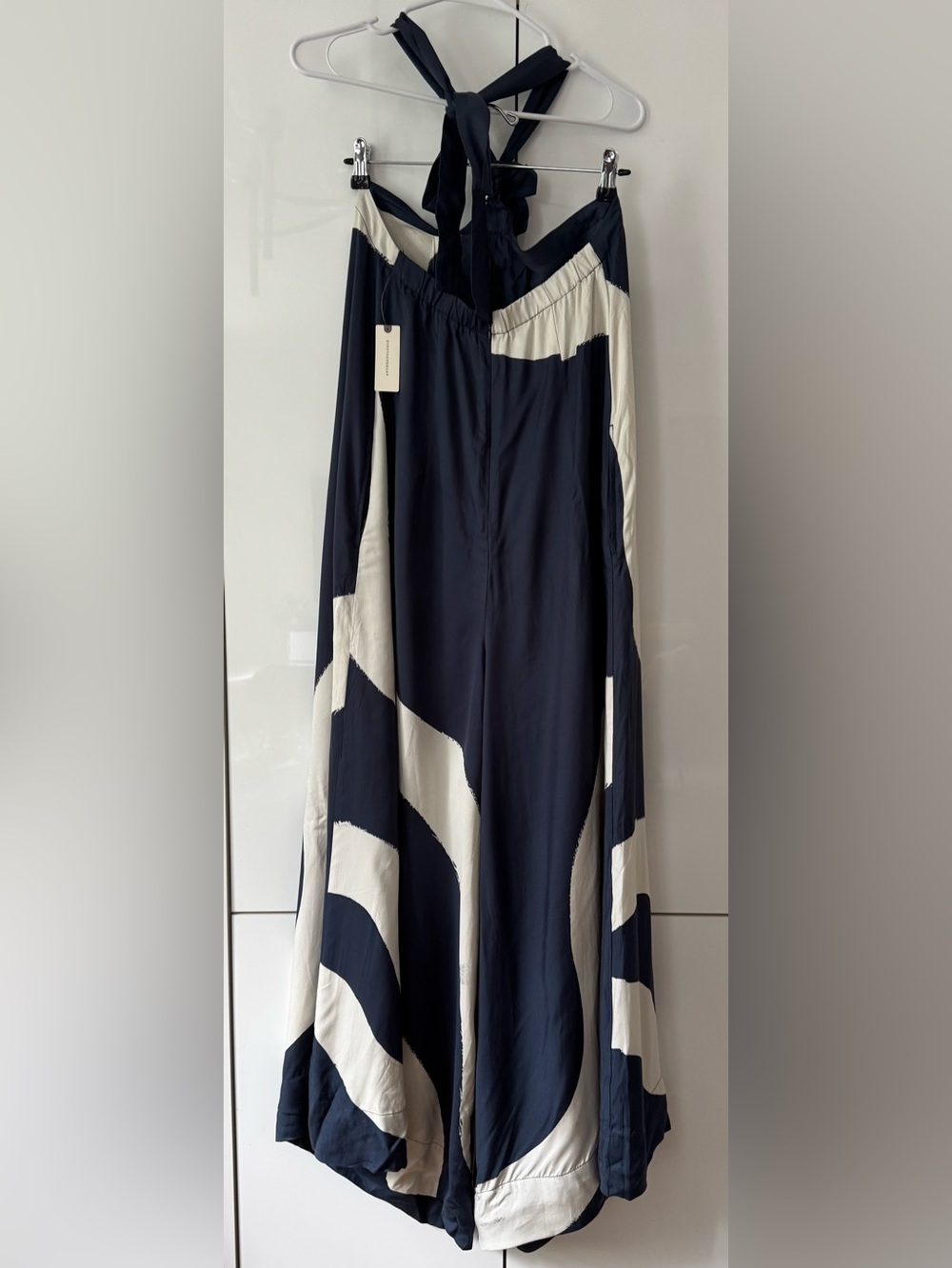 NWT Size XS - Anthropologie Waistless Tie-Neck Jumpsuit (NWT US$ 188) - Picture 15 of 16